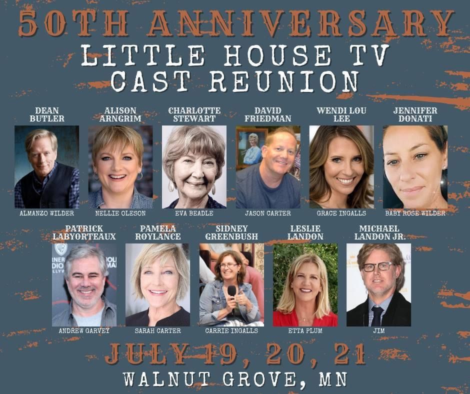 Little House TV Cast Reunion, 50th Anniversary, July 19-21, 2024. Walnut Grove, MN. Meet the cast of Little House on the Prairie…