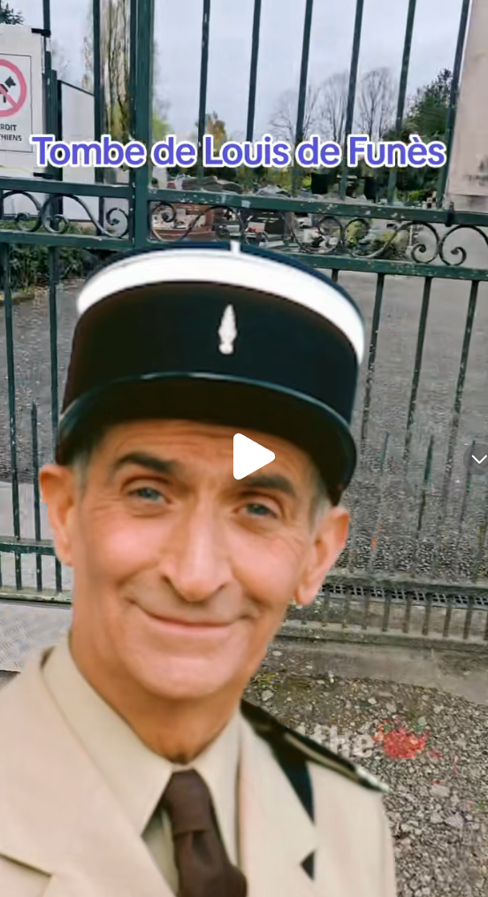 🕊️ Tombe de Louis de Funès – Le repos éternel d’un géant du cinéma français